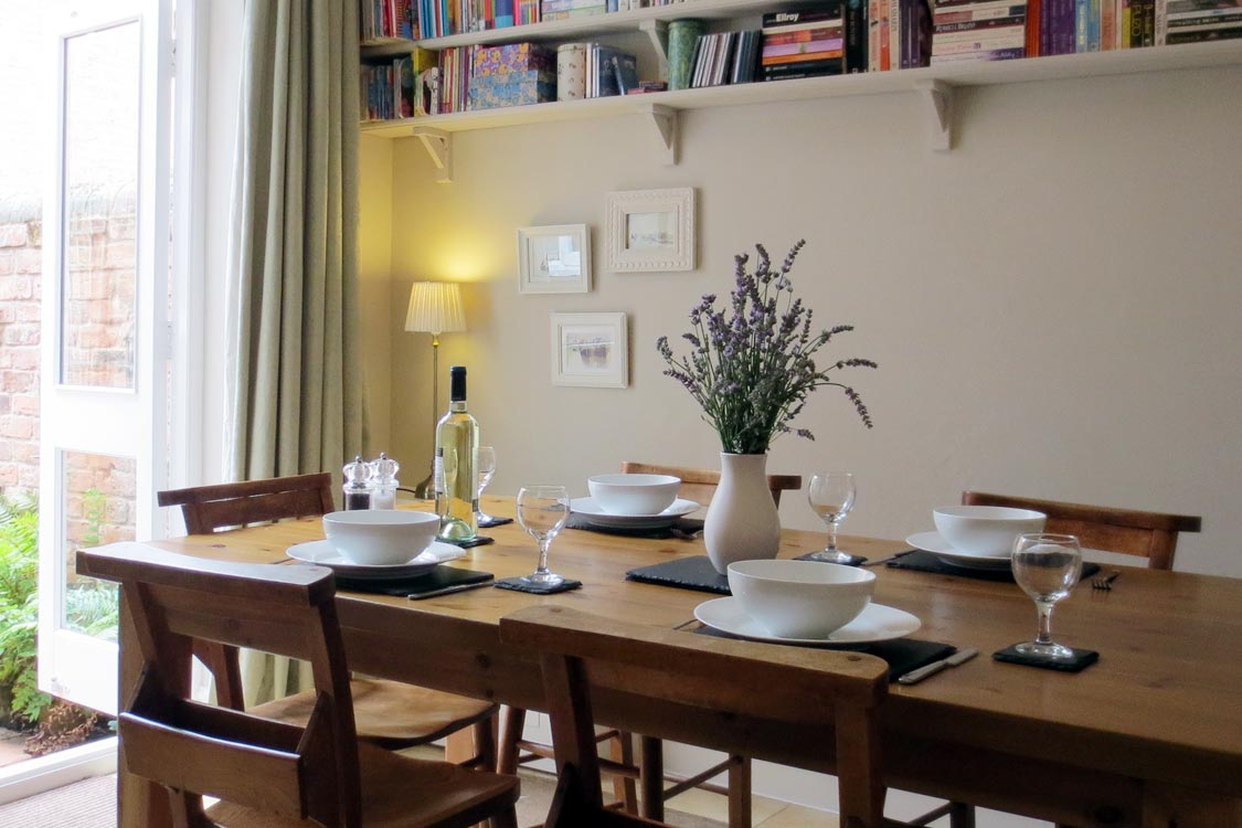 Photo: dining room table seats 6