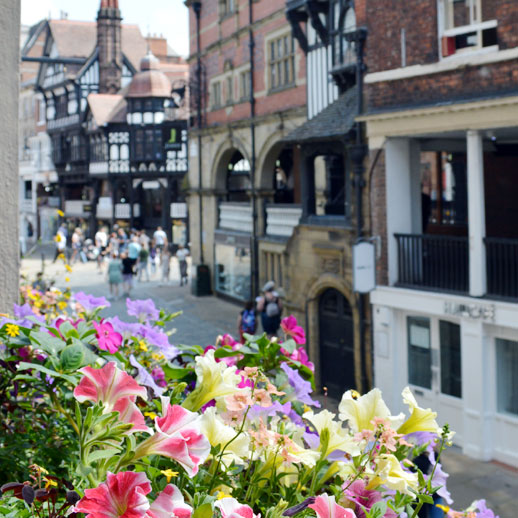 Photo: summertime in Chester city centre